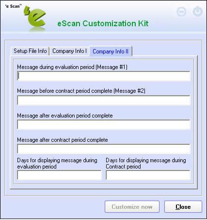 eScan Kit Personalização