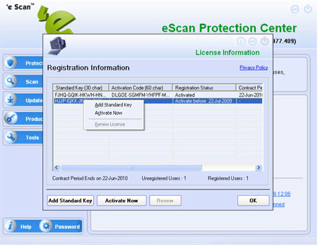 Know How to Renew Your Product (For eScan Version 10.x products only)